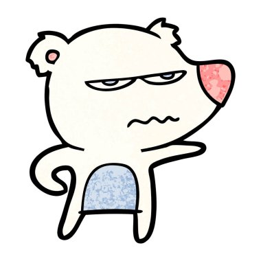 Kutup Ayısı Çizgi Filminin Vektör İllüstrasyonu