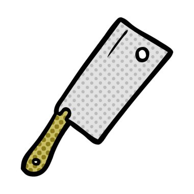 vektör çizim karikatür et cleaver