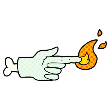 zombi el işaret çizgi film