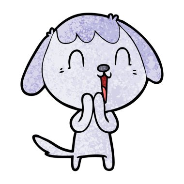 Çizgi film köpeğinin vektör çizimi