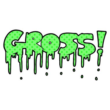 vektör çizim karikatür brüt sembolü