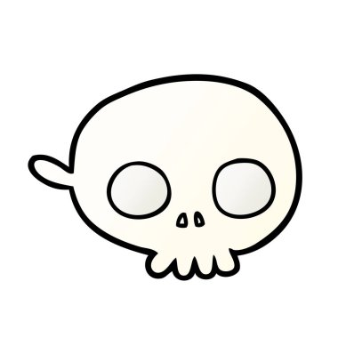 Çizgi film korkunç kafatası maskesi