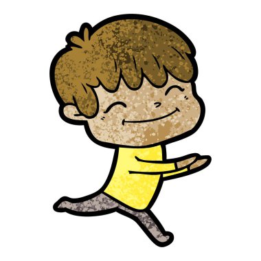 vektör çizim karikatür mutlu çocuk