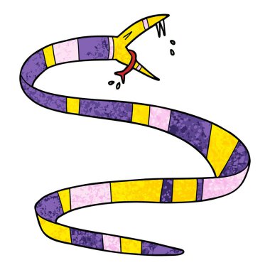 Çizgi film yılanının vektör çizimi