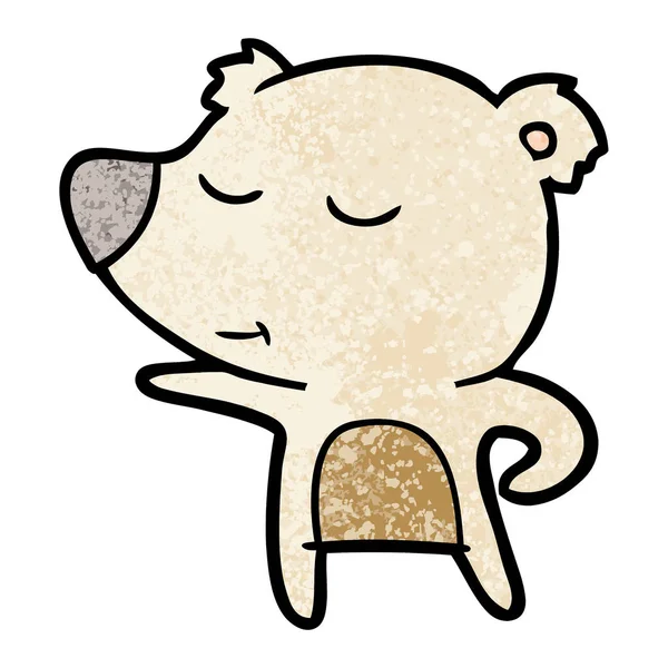Glücklicher Cartoon Bär — Stockvektor