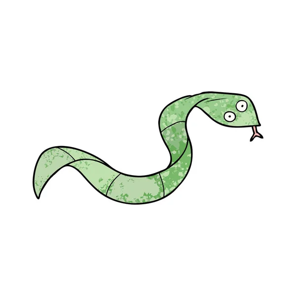 Vector Illustration Cartoon Snake — Stock Vector