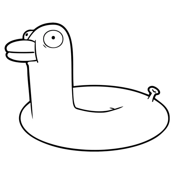 Ilustração Vetorial Floatie Desenhos Animados — Vetor de Stock