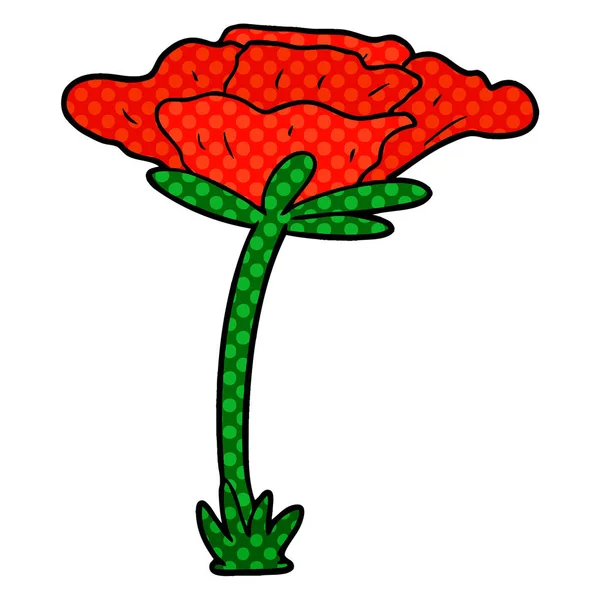 Vektorillustration Von Cartoon Mohn — Stockvektor