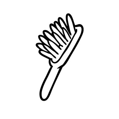 Çizgi film fırçasının vektör çizimi