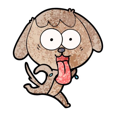 Çizgi film köpeğinin vektör çizimi