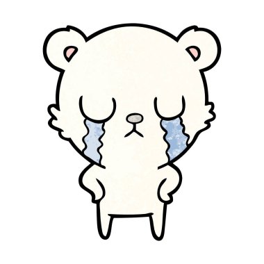 Kutup Ayısı Çizgi Filminin Vektör İllüstrasyonu