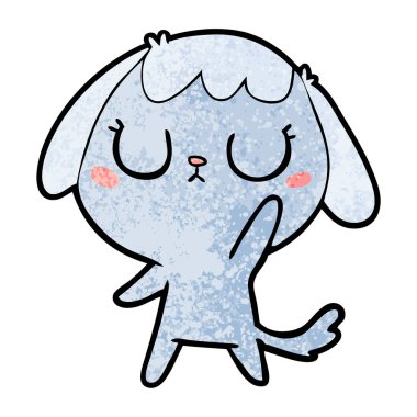 Çizgi film köpeğinin vektör çizimi