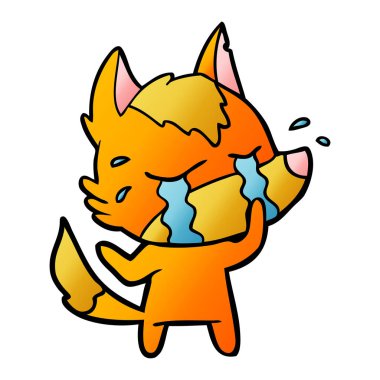 üzgün küçük tilki çizgi film karakteri