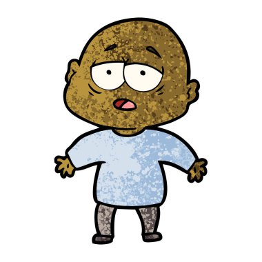 yorgun kel adam çizgi film