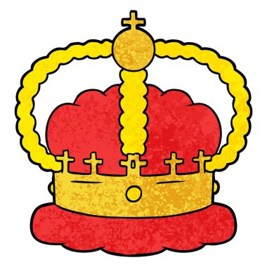 çizgi film taç vektör çizim