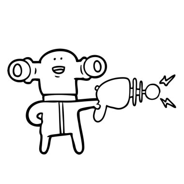 ışın silahı ile dost çizgi film yabancı