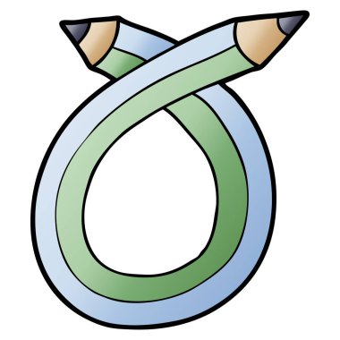 vektör çizim karikatür kalem