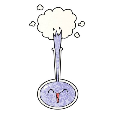 vektör çizim karikatür bilimsel deney