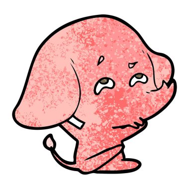 çizgi film fil hatırlamak vektör çizim