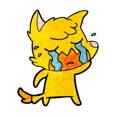 üzgün küçük tilki çizgi film karakteri