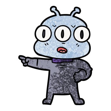 üç gözlü yabancı çizgi film