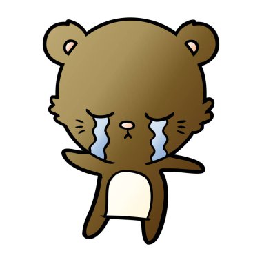 ayı çizgi film karakteri vektör çizim 