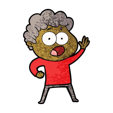 çizgi film adam sürpriz nefes nefese