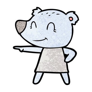 vektör çizim kadın ayı çizgi film