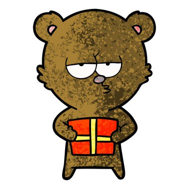 Çizgi film ayısının vektör çizimi