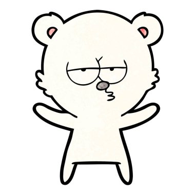 Kutup Ayısı Çizgi Filminin Vektör İllüstrasyonu