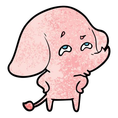 çizgi film fil hatırlamak vektör çizim