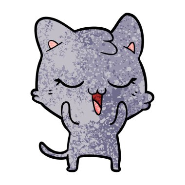 Çizgi film kedisinin vektör çizimi