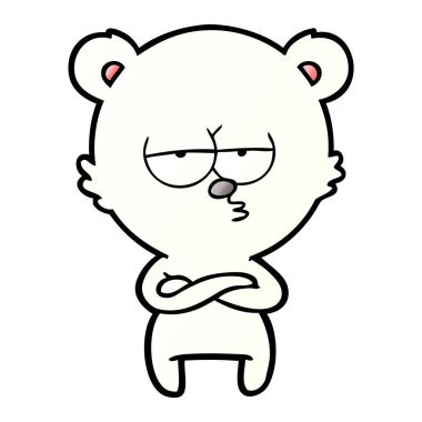 Kutup Ayısı Çizgi Filminin Vektör İllüstrasyonu