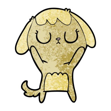 Çizgi film köpeğinin vektör çizimi