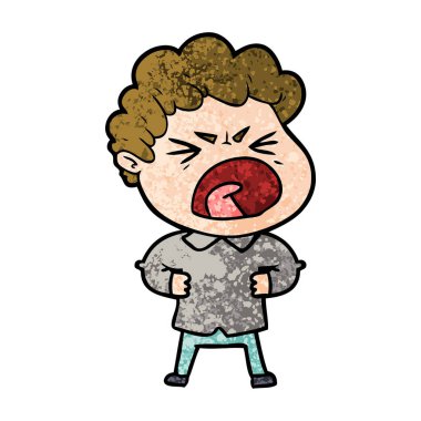 vektör çizim karikatür adam