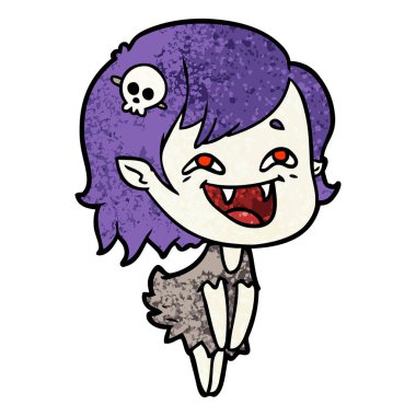 gülen vampir kız çizgi film