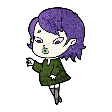 sevimli çizgi vampir kız