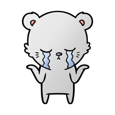 ayı çizgi film karakteri vektör çizim 