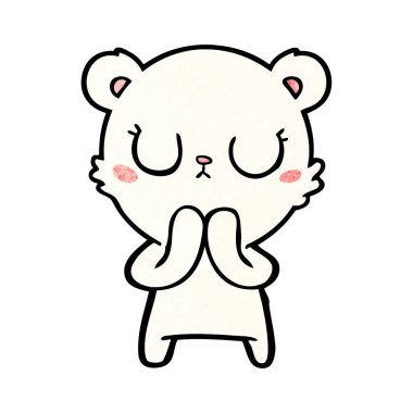 Kutup Ayısı Çizgi Filminin Vektör İllüstrasyonu