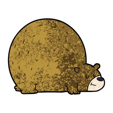 Çizgi film ayısının vektör çizimi