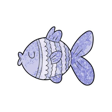 Çizgi film balıklarının vektör çizimi