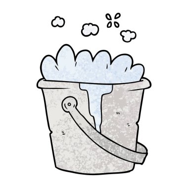 çizgi film kova sabunlu su