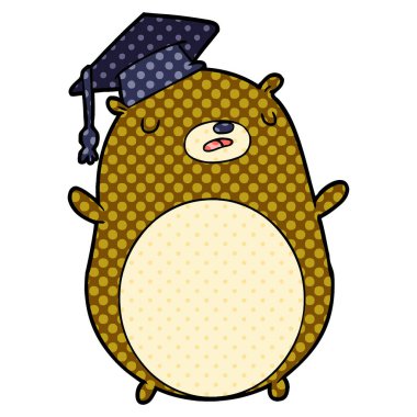 Çizgi film ayısının vektör çizimi