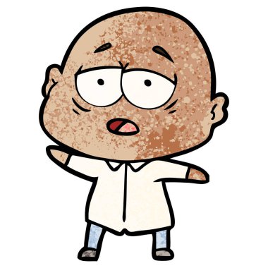 yorgun kel adam çizgi film