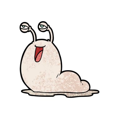 vektör çizim karikatür slug