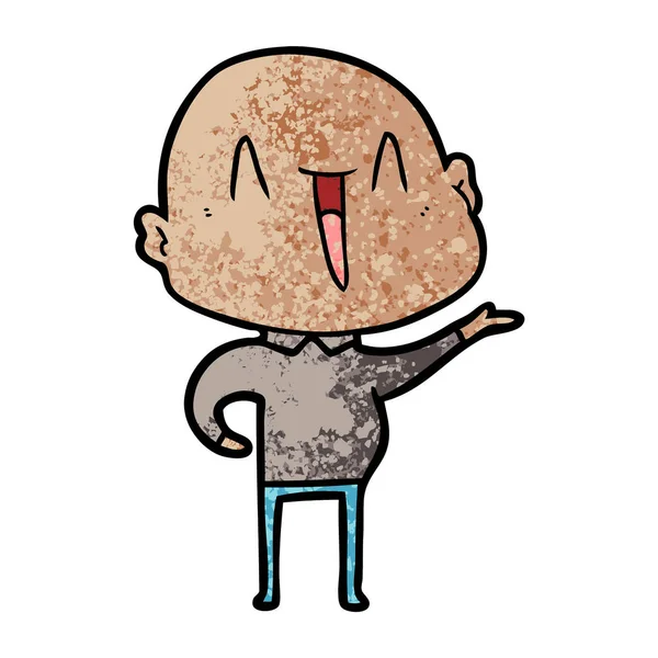 Happy Cartoon Kale Man — Stockvector