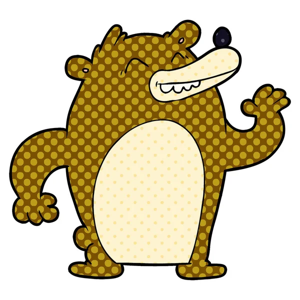Ilustracja Wektora Niedźwiedzia Kreskówki — Wektor stockowy