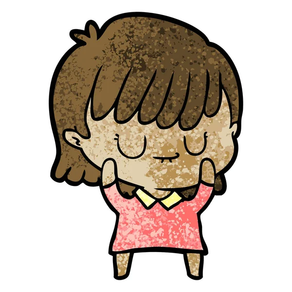 Vector Ilustración Mujer Dibujos Animados — Vector de stock