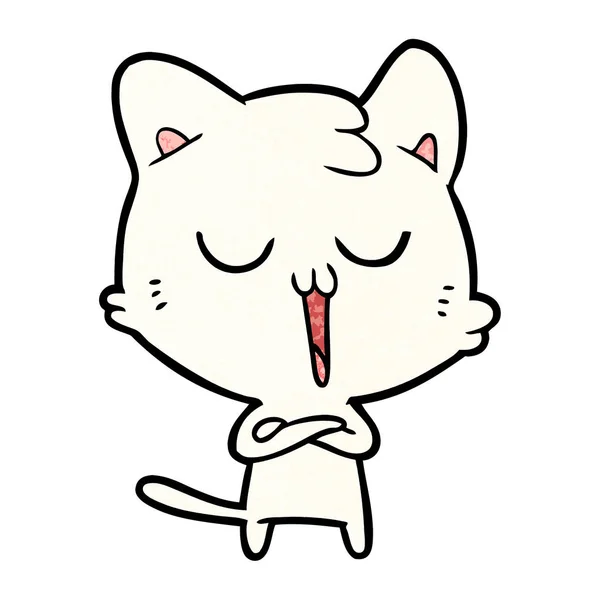 漫画猫歌のベクトル イラスト — ストックベクタ