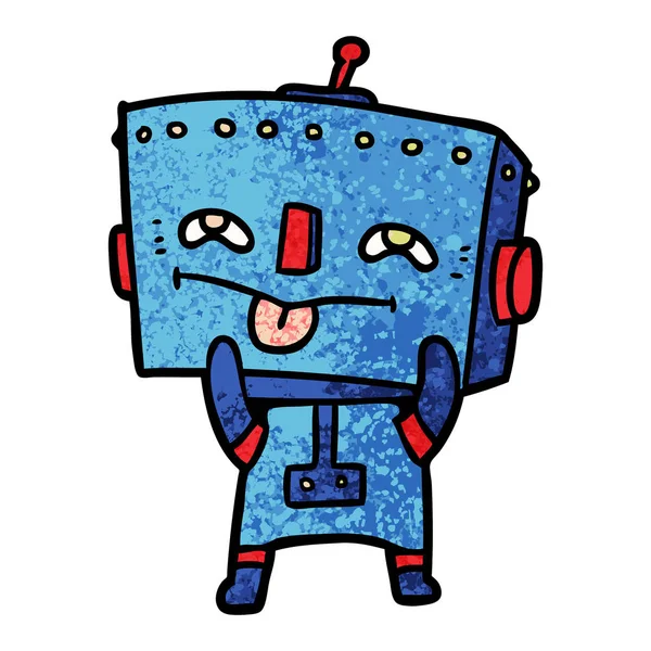 Vector Illustratie Van Cartoon Robot — Stockvector